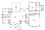 Craftsman House Plan - Cross 16823 - 1st Floor Plan