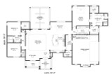 Craftsman House Plan - Cross 16823 - 1st Floor Plan