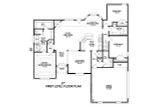 European House Plan - 16996 - 1st Floor Plan