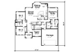 Traditional House Plan - Sinclair Springs 16998 - 1st Floor Plan