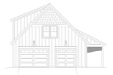 Lodge Style House Plan - Mountain Meadow 17037 - Front Exterior