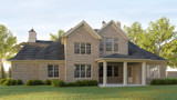 European House Plan - Chateau Le Mont House 17073 - Rear Exterior