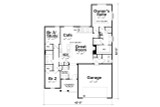 Ranch House Plan - Cabot Grove 17118 - 1st Floor Plan