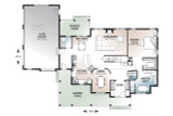 Farmhouse House Plan - Cartwright 17160 - 1st Floor Plan