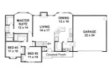 Traditional House Plan - 17169 - 1st Floor Plan