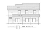 Traditional House Plan - Lillian Ridge 17443 - Rear Exterior