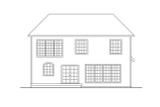 European House Plan - Mirabel 17832 - Rear Exterior