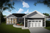 Secondary Image - Craftsman House Plan - 17908 - Rear Exterior