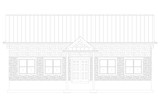 European House Plan - Burrows 18278 - Left Exterior
