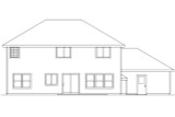 Traditional House Plan - Westhaven 18316 - Rear Exterior