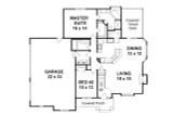Traditional House Plan - 18626 - 1st Floor Plan
