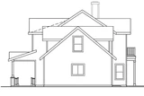 Traditional House Plan - Thornebury 18736 - Right Exterior
