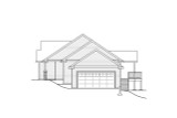 Country House Plan - Lakeridge 19268 - Right Exterior