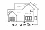 Farmhouse House Plan - Redwood Farm 19282 - Rear Exterior
