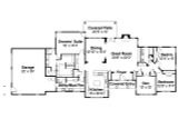 Ranch House Plan - Parkdale 19299 - 1st Floor Plan