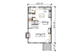 Modern House Plan - 19328 - 1st Floor Plan