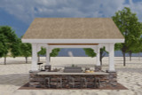 Bungalow House Plan - Corea Pavillion 19526 - Left Exterior
