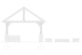 Bungalow House Plan - Corea Pavillion 19526 - Rear Exterior