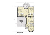 European House Plan - 19637 - 1st Floor Plan