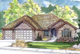 Ranch House Plan - Ryland 19713 - Front Exterior