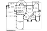 Tuscan House Plan - 19775 - 1st Floor Plan