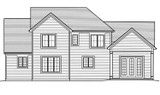 Traditional House Plan - Clearview 19789 - Rear Exterior
