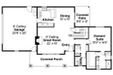 Craftsman House Plan - Rockport 19897 - 1st Floor Plan
