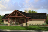 Lodge Style House Plan - Spindrift 19938 - Front Exterior
