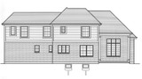 Craftsman House Plan - The Groveport 20047 - Rear Exterior