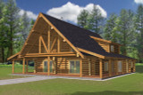 Lodge Style House Plan - 20500 - Front Exterior