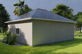 Traditional House Plan - Mouritsen 20812 - Rear Exterior