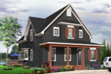 Country House Plan - Evergreene 21047 - Front Exterior