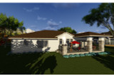 Prairie House Plan - 21133 - Rear Exterior