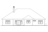 Craftsman House Plan - Whitingham 21152 - Rear Exterior