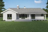 Craftsman House Plan - 21491 - Rear Exterior
