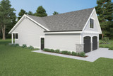 Craftsman House Plan - 21491 - Left Exterior