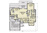 Craftsman House Plan - 21491 - 1st Floor Plan