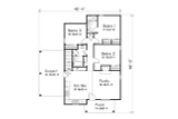 Cottage House Plan - 21505 - 1st Floor Plan