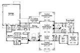 Ranch House Plan - French Glen 21594 - 1st Floor Plan