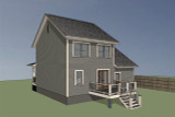 Craftsman House Plan - 21710 - Right Exterior