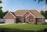 Traditional House Plan - Mansfield-II 21858 - Front Exterior