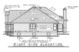 Traditional House Plan - Mansfield-II 21858 - Right Exterior