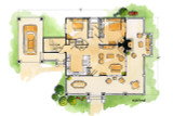 Lodge Style House Plan - Eagleview 21909 - 1st Floor Plan
