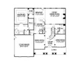 Craftsman House Plan - 22015 - 1st Floor Plan