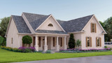 Ranch House Plan - Chatmoore Cottage A 22072 - Left Exterior