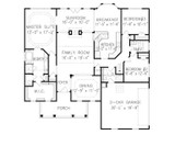 Ranch House Plan - Chatmoore Cottage A 22072 - 1st Floor Plan