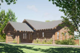 Lodge Style House Plan - Liberty Cabin 22119 - Front Exterior