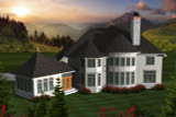 European House Plan - 22175 - Rear Exterior