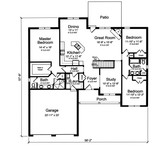 Traditional House Plan - Carmel 22374 - 1st Floor Plan
