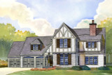 Tudor House Plan - Cascade 22392 - Front Exterior